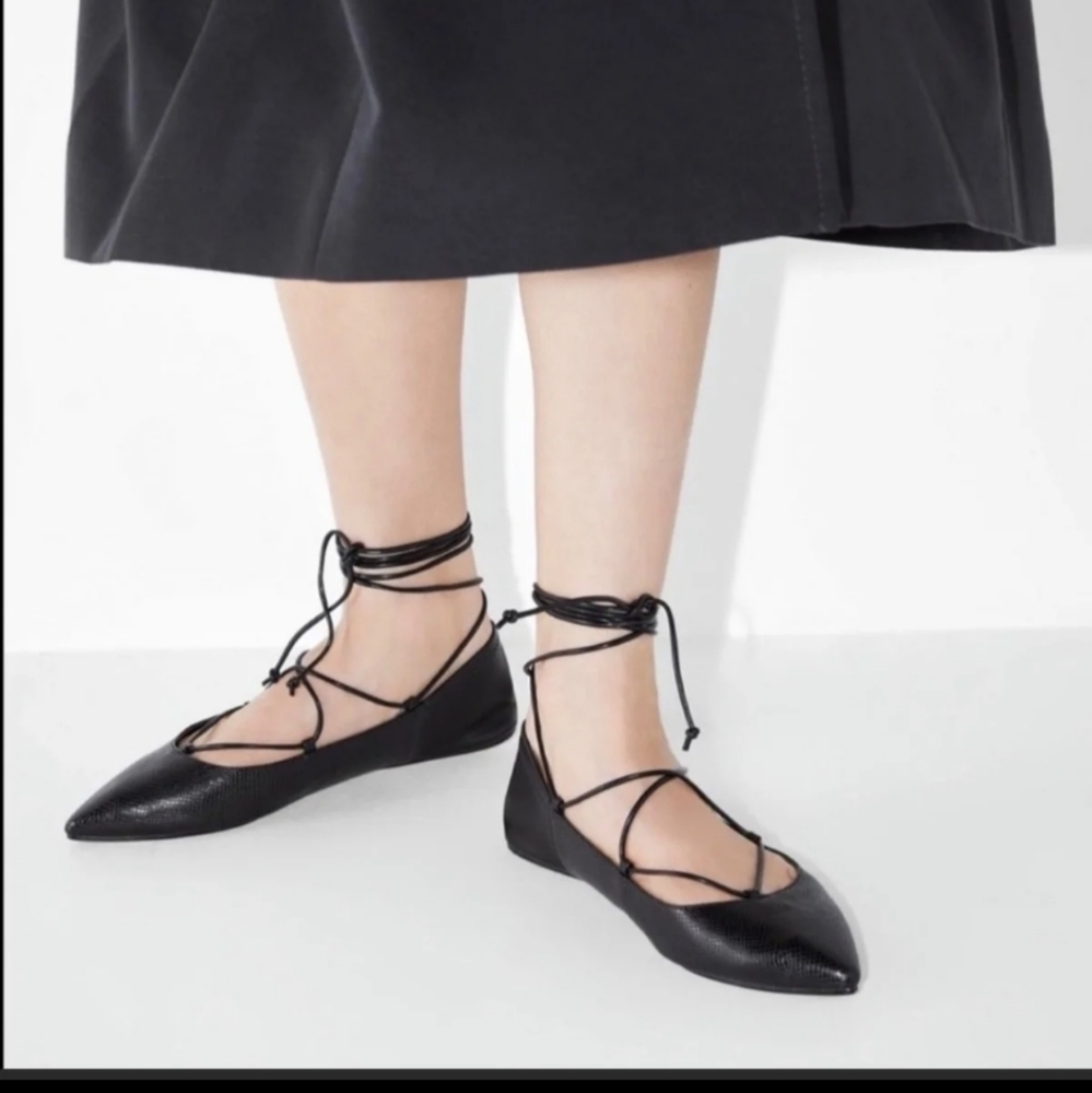 Zara Animal Print ballet flats